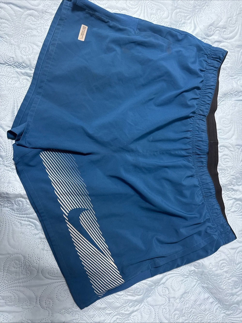 Nike Teal-Blue Training Shorts with White Label B3